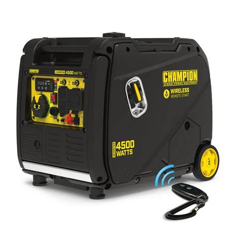 Its single cylinder, 4-stroke, OHV engine produces 4500 peak watts/3700 running watts of power and generates just 64 dB of sound. . Remote start generator inverter
